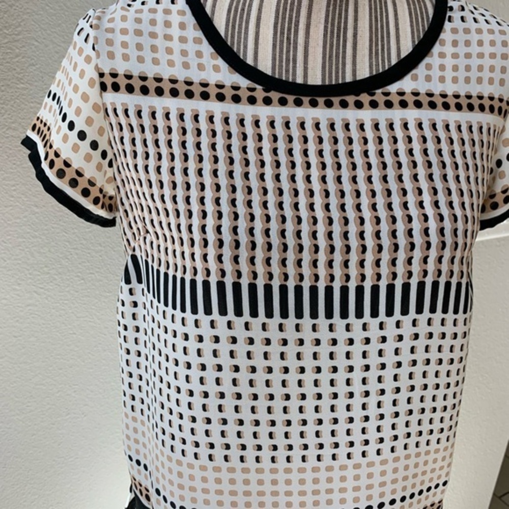 Kenar Patterned Short Sleeve Blouse - image 2